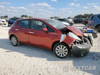 Czwarte zdjęcie samochodu z boku: 2013 NISSAN LEAF S VIN:1N4AZ0CP4DC422673 - miniatura