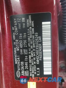 Zdjęcie 12 z 12 samochodu: 2009 HYUNDAI GENESIS 3.8L VIN:KMHGC46EX9U026249 - miniatura