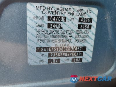 Zdjęcie 13 z 15 samochodu: 2003 JAGUAR X-TYPE 2.5 VIN:SAJEA51D63XD37662 - miniatura