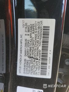 Zdjęcie 12 z 15 samochodu: 2018 HONDA ACCORD SPORT VIN:1HGCV1F34JA034767 - miniatura