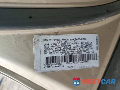 Zdjęcie 12 z 12 samochodu: 1995 TOYOTA AVALON XL VIN:4T1GB10E2SU028285 - miniatura