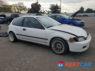 Czwarte zdjęcie samochodu z boku: 1992 HONDA CIVIC VX VIN:2HGEH2360NH524702 - miniatura