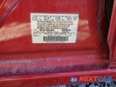 Zdjęcie 13 z 13 samochodu: 2009 NISSAN SENTRA 2.0 VIN:3N1AB61E09L663955 - miniatura