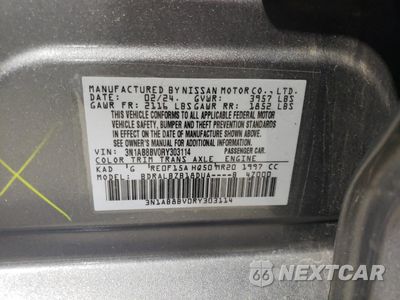 Zdjęcie 12 z 13 samochodu: 2024 NISSAN SENTRA S VIN:3N1AB8BV0RY303114 - miniatura