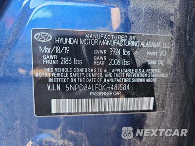 Zdjęcie 12 z 12 samochodu: 2019 HYUNDAI ELANTRA SEL VIN:5NPD84LF0KH481584 - miniatura