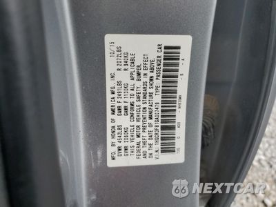 Zdjęcie 12 z 12 samochodu: 2016 HONDA ACCORD EXL VIN:1HGCR3F81GA007479 - miniatura