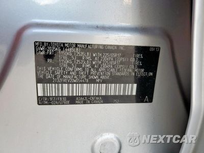 Zdjęcie 13 z 14 samochodu: 2013 TOYOTA RAV4 LE VIN:2T3ZFREV2DW054478 - miniatura