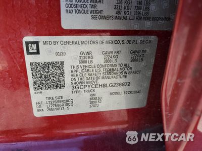 Zdjęcie 12 z 13 samochodu: 2020 CHEVROLET SILVERADO K1500 TRAIL BOSS CUSTOM VIN:3GCPYCEH8LG236872 - miniatura