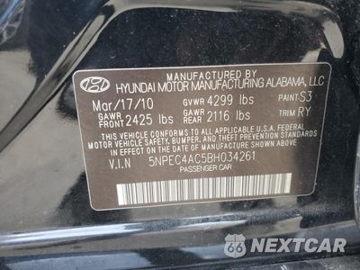 Zdjęcie 12 z 12 samochodu: 2011 HYUNDAI SONATA SE VIN:5NPEC4AC5BH034261 - miniatura