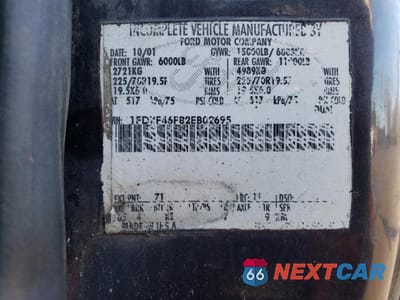 Zdjęcie 13 z 13 samochodu: 2002 FORD F450 SUPER DUTY VIN:1FDXF46F82EB02695 - miniatura