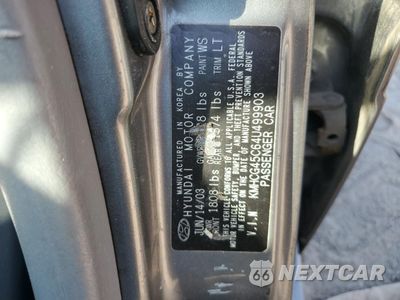 Zdjęcie 12 z 12 samochodu: 2004 HYUNDAI ACCENT GL VIN:KMHCG45C64U499903 - miniatura