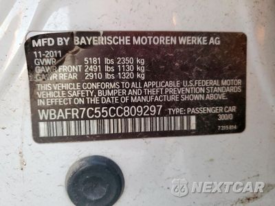 Zdjęcie 13 z 13 samochodu: 2012 BMW 535 I VIN:WBAFR7C55CC809297 - miniatura