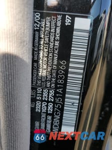 Zdjęcie 12 z 12 samochodu: 2001 MERCEDES-BENZ S 500 VIN:WDBNG75J51A183966 - miniatura