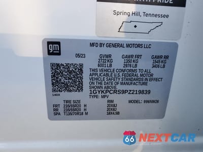 Zdjęcie 13 z 14 samochodu: 2023 CADILLAC XT6 PREMIUM LUXURY VIN:1GYKPCRS9PZ219839 - miniatura