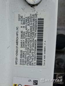 Zdjęcie 12 z 14 samochodu: 2021 HONDA ACCORD EXL VIN:1HGCV1F5XMA045326 - miniatura