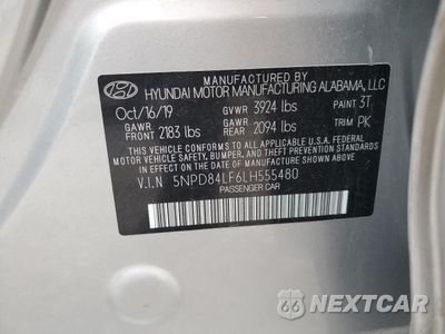Zdjęcie 12 z 13 samochodu: 2020 HYUNDAI ELANTRA SEL VIN:5NPD84LF6LH555480 - miniatura
