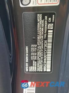 Zdjęcie 12 z 13 samochodu: 2026 BMW M4 COMPETITION VIN:WBS23HK00TCV73634 - miniatura