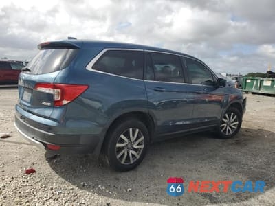 Trzecie zdjęcie samochodu z tyłu: 2021 HONDA PILOT EX VIN:5FNYF6H36MB018027 - miniatura