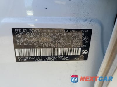 Zdjęcie 12 z 12 samochodu: 2025 LEXUS IS 350 F SPORT DESIGN VIN:JTHBZ1B28S5083331 - miniatura