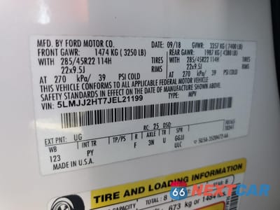 Zdjęcie 13 z 16 samochodu: 2018 LINCOLN NAVIGATOR SELECT VIN:5LMJJ2HT7JEL21199 - miniatura