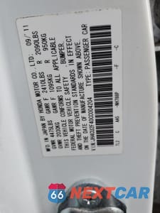 Zdjęcie 12 z 14 samochodu: 2012 ACURA TSX VIN:JH4CU2F40CC004204 - miniatura