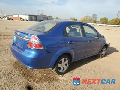 Trzecie zdjęcie samochodu z tyłu: 2010 CHEVROLET AVEO LS VIN:KL1TD5DE3AB056838 - miniatura