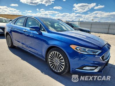 Czwarte zdjęcie samochodu z boku: 2018 FORD FUSION TITANIUM/PLATINUM VIN:3FA6P0D91JR268769 - miniatura