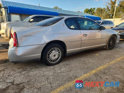 Trzecie zdjęcie samochodu z tyłu: 2001 CHEVROLET MONTE CARLO LS VIN:2G1WW15E119215521 - miniatura