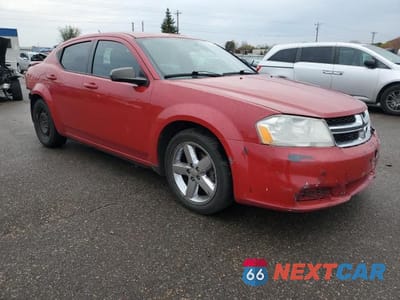 Czwarte zdjęcie samochodu z boku: 2012 DODGE AVENGER SE VIN:1C3CDZAB3CN177269 - miniatura