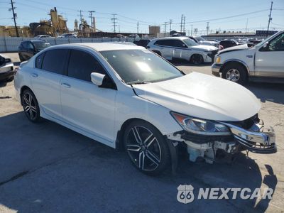 Czwarte zdjęcie samochodu z boku: 2017 HONDA ACCORD SPORT VIN:1HGCR2F65HA013831 - miniatura