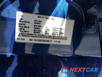 Zdjęcie 13 z 13 samochodu: 2025 TESLA MODEL Y VIN:7SAYGDEE6SF305777 - miniatura