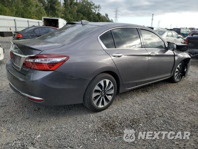 Trzecie zdjęcie samochodu z tyłu: 2017 HONDA ACCORD HYBRID EXL VIN:JHMCR6F54HC029308 - miniatura