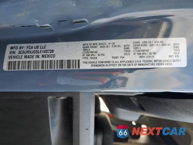 Zdjęcie 14 z 14 samochodu: 2020 RAM PROMASTER 3500 3500 HIGH VIN:3C6URVJG5LE143738 - miniatura