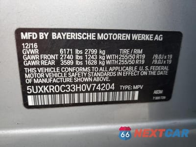Zdjęcie 14 z 14 samochodu: 2017 BMW X5 XDRIVE35I VIN:5UXKR0C33H0V74204 - miniatura