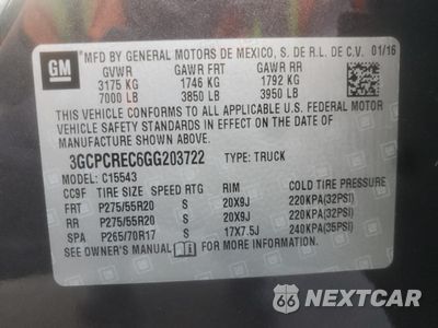 Zdjęcie 12 z 12 samochodu: 2016 CHEVROLET SILVERADO C1500 LT VIN:3GCPCREC6GG203722 - miniatura