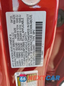 Zdjęcie 13 z 13 samochodu: 2025 ACURA RDX TECHNOLOGY VIN:5J8TC2H50SL024401 - miniatura