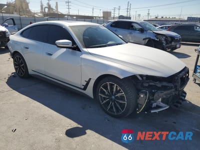 Czwarte zdjęcie samochodu z boku: 2024 BMW I4 EDRIVE 40 VIN:WBY73AW04RFS80968 - miniatura