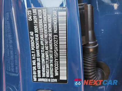 Zdjęcie 12 z 14 samochodu: 2023 PORSCHE TAYCAN GTS SPORT TURISMO VIN:WP0CD2Y15PSA90273 - miniatura