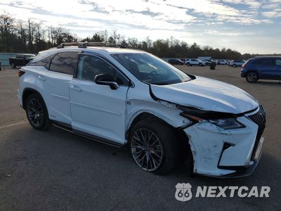 Czwarte zdjęcie samochodu z boku: 2019 LEXUS RX 450H BASE VIN:2T2BGMCA6KC035646 - miniatura