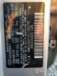 Zdjęcie 12 z 12 samochodu: 2014 HYUNDAI ACCENT GLS VIN:KMHCT4AE3EU740773 - miniatura