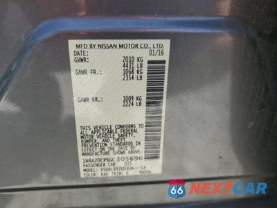 Zdjęcie 12 z 12 samochodu: 2016 NISSAN LEAF S-24 VIN:1N4AZ0CP6GC305696 - miniatura