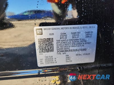 Zdjęcie 14 z 15 samochodu: 2025 CHEVROLET BLAZER RS VIN:3GNKBKRS3SS172383 - miniatura