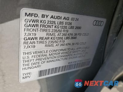 Zdjęcie 14 z 14 samochodu: 2024 AUDI Q3 PREMIUM S LINE 45 VIN:WA1DECF39R1122654 - miniatura