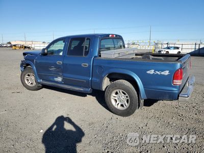 Drugie zdjęcie samochodu z przodu: 2004 DODGE DAKOTA QUAD SLT VIN:1D7HG48N54S525528 - miniatura