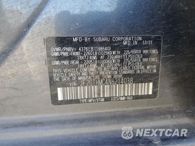 Zdjęcie 13 z 15 samochodu: 2022 SUBARU CROSSTREK LIMITED VIN:JF2GTHMC4N8214038 - miniatura