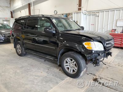 Czwarte zdjęcie samochodu z boku: 2004 TOYOTA SEQUOIA LIMITED VIN:5TDBT48A74S232800 - miniatura