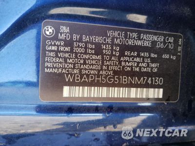 Zdjęcie 12 z 12 samochodu: 2011 BMW 328 I SULEV VIN:WBAPH5G51BNM74130 - miniatura
