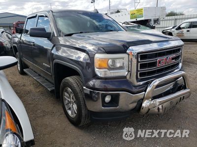 Czwarte zdjęcie samochodu z boku: 2015 GMC SIERRA C1500 SLE VIN:3GTP1UEHXFG363850 - miniatura