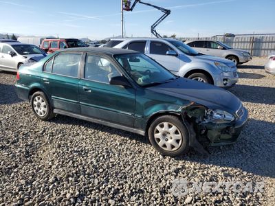 Czwarte zdjęcie samochodu z boku: 2000 HONDA CIVIC BASE VIN:2HGEJ6611YH532324 - miniatura