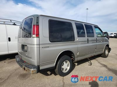 Trzecie zdjęcie samochodu z tyłu: 2000 CHEVROLET EXPRESS G1500 VIN:1GBFG15M4Y1200350 - miniatura